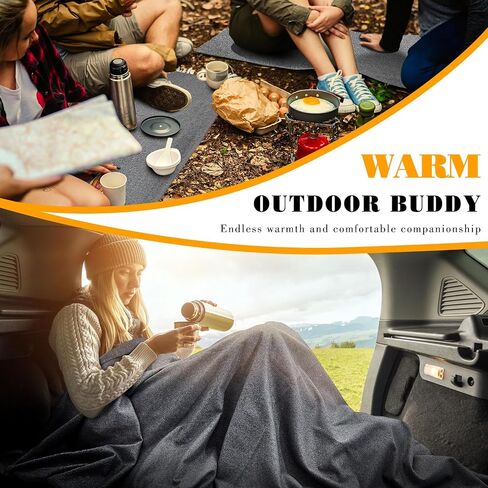 Taiyin 8 Pcs 79" x 59" Military Wool Blanket Camping Blanket for Sleeping Washable Warm Thick for Cold Weather Sporting Events Everyday Use Outdoors Survival Kits in Winter 2.43 Lbs Grey in Saudi Arabia