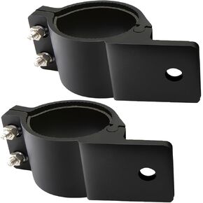 Round Tube Clamp Mounting Kit Diameter Sturdy Aluminum Alloy Bracket for Off-Road Lights Driving Lights and Light bar Bracket clamp Light (1.57~1.77" Clamp)