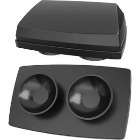 EZ Pass Holder & Cover with Super Strong Suction Cups for Car Windshield Ezpass Mount Holder Toll Pass Transponder iPass Holder All Black