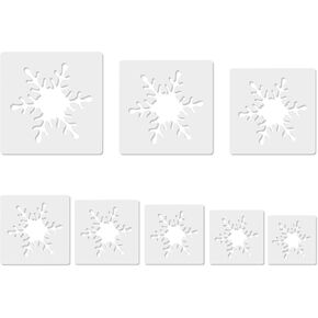 Star Stencil, 8 Pcs Different Size Star Stencils, Star Template Stencil, Large Star Stencil for Spray Painting, Painting Template for Fabric Walls Arts Paper