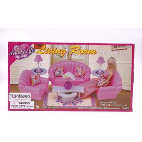 Gloria Dollhouse Furniture Living Room Playset
