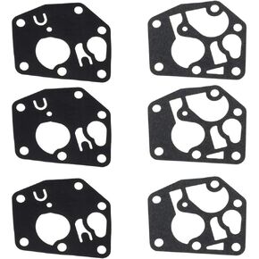 Pack of 6 Carburetor Repair Gasket Diaphragm Kits for B & S 495770 795083 95900 96900 98900 9C900 10A900 Engine Lawn Mower