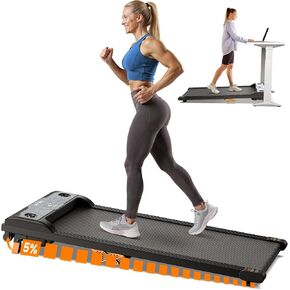 Walking Pad Under Desk Treadmill with Incline, 3-in-1 Portable Walking Jogging Machine with Remote Control, LED Display, Hidden Safety Switch, Compact for Home Office Use (Classic Black) in Saudi Arabia