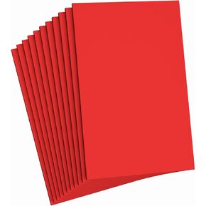 Do²ping Red Foam Sheets Crafts, 8.5x5.5 Inch Eva Craft Foam Paper for Crafts Project Classroom Scrapbook DIY Cosplay (Red-10 Sheets)