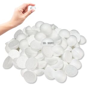 Styrofoam Half Balls 8 Inch,2PC Large White Half Foam Balls for Crafts, DIY Craft Giant Foam Balls for Home and School,Smooth Solid Round Balls (Half styrofoam-8in-2pc)