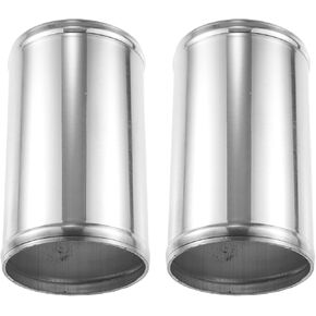 ACROPIX 45mm 1.75" OD 6" 152mm Length Universal Car Aluminum Alloy Intercooler Pipe Straight Air Intake Tube - Pack of 2