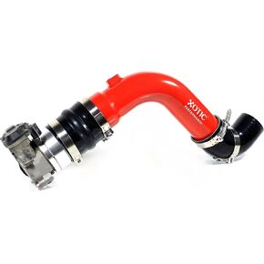 Turbo Intercooler Outlet Cold Side Charge Pipe for 2017-2024 Ford Powerstroke 6.7L F250 F350 F450 | 6061 Aluminum Alloy | Durable 4-Ply Silicone Boots | Replaces HC3Z-6F073-B, PC3Z-6F073-B