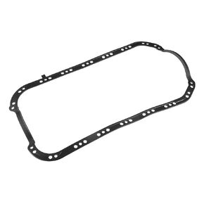 Oil Pan Gasket Compatible for Honda Civic Del Sol S SI 1996-1997, Durable Rubber Black Transmission Pan Gasket