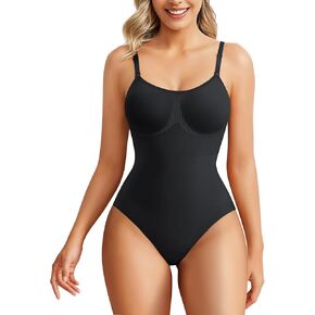 Nebility Shapewear Bodysuit for Women Tummy Control Body Shaper Seamless Sculpting Snatched Waist Trainer Body Suit