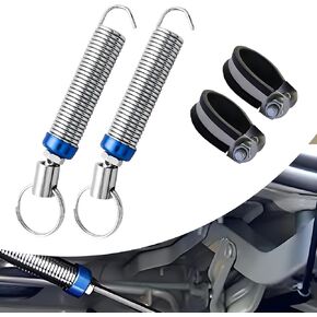 2 PCS Car Trunk Lid Modification Spring, 5.9In-9.44In Automatic Lifting Spring Device, Adjustable Metal Vehicle Lifting Spring Accessories, Universal for Most Cars (Silver)