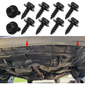 10PCS Bumper Cover Splash Shield Mud Guard Screw Bolt, Liner Screw Bolt Replacement for Toyota Lexus Camry Highlander RAV4, ES, GS, LS, RX, OEM:90159-60498