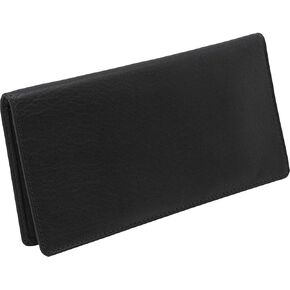 Cashmere Men's Checkbook Cover Color: Black