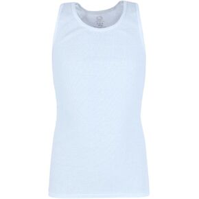 Fruit of the Loom Boys White Tank Top A-Shirts 5 Pack, XS, White