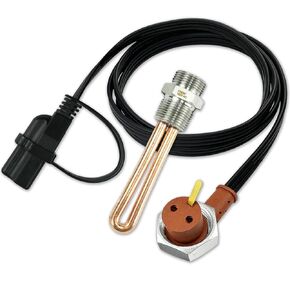 3500043 سخان غمر كتلة المحرك لـ Fo-rd Mer-cury Lin-coln Interna-tional Cater-pillar De-troit Die-sel Ni-ssan 3/4" NPT Thread 120 فولت 1000 واط مع سلك كوردسيت وواقي قابس