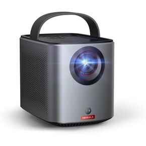 NEBULA Mars 3 Outdoor Portable Projector, 1000 ANSI Lumens, AI-Powered Image, Built-In Battery with 5 Hour Playtime, Android TV, 200 Inch Home Theater, for Backyard, Office and Business, and Camping