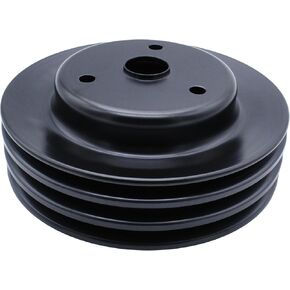 1 Pcs Crankshaft Pulley Triple-Groove LWP Long Water Pump Compatible with Small Block Chevy SBC 262 265 267 283 302 305 307 327 350 400