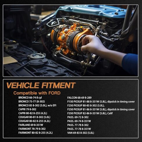 غطاء التوقيت D4OE6059A متوافق مع F-o-r-d Bronco F150 F250 F350 302 351W D4OE6059A in Kuwait