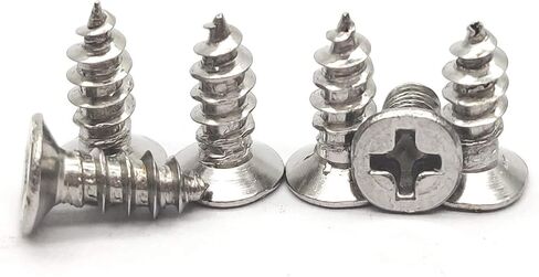 M4x45mm شقة رئيس الخشب الذاتي التنصت الفولاذ المقاوم للصدأ المسمار فيليبس رئيس الحفر الذاتي 50 قطعة in Kuwait