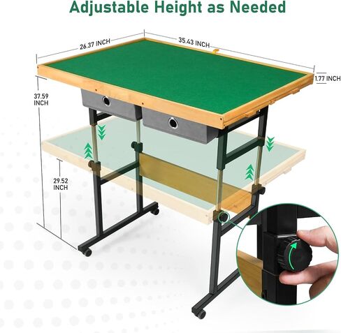 ALL4JIG 1500 Pieces Jigsaw Puzzle Board with Legs, 35.4"x26.4" Adjustable Puzzle Board for Adults, 3-Tilting Angles, Multi-Functional with 4+2 Drawers & Protective Cover in Saudi Arabia