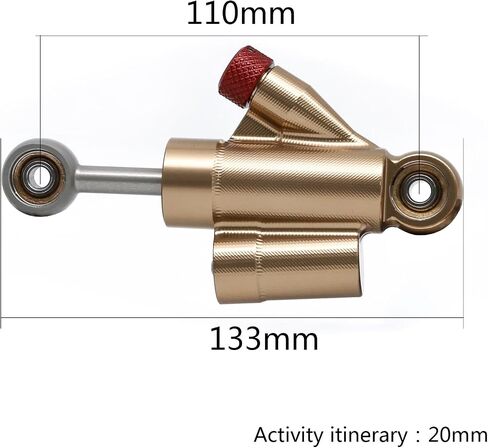 Motorcycle Universal Motorcycle Steering Damper Stabilizer Fit for Yamaha YZF R1／R3／R6／R15／R125／R25 FZ1 FZ8 FZ09 MT09 GSXR 600 750 1000 GSX1300R CBR600RR 1000RR CB400 CB1000 ZX6R ZX14R in Saudi Arabia