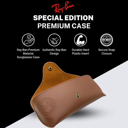 حافظة النظارات الشمسية إصدار خاص من Ray-Ban - بخاخ محلول تنظيف العدسات من Crizal - قطعة قماش من الألياف الدقيقة، ومفك سلسلة مفاتيح - حزمة in Saudi Arabia