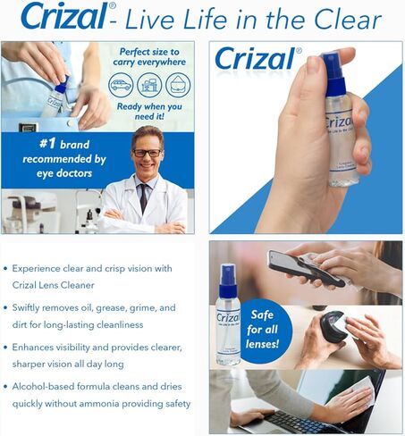حافظة النظارات الشمسية إصدار خاص من Ray-Ban - بخاخ محلول تنظيف العدسات من Crizal - قطعة قماش من الألياف الدقيقة، ومفك سلسلة مفاتيح - حزمة in Saudi Arabia