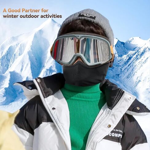 Kids Balaclava Ski Mask- Thermal Fleece Full Face Cover Winter Balaclava with Movable Face Part for Skiing Skating Cycling in Saudi Arabia
