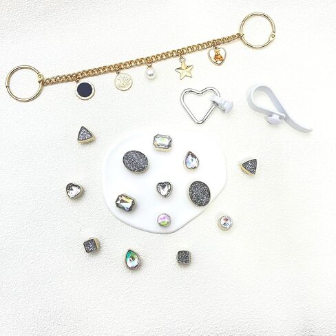 Bling Charm لحقيبة Bogg، مجموعة خطاف ملحقات حقيبة Bogg، حقيبة Momlife Charm لحقيبة حمل الشاطئ، ملحقات حقائب الشاطئ المطاطية in Kuwait