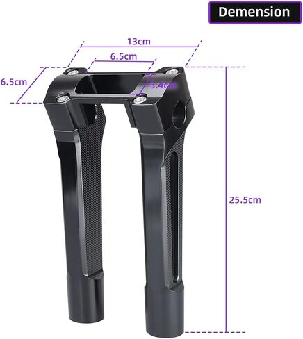 Motorcycle Handlebar Risers Compatible with Digital Dashboards, Straight One Piece Tall Handle Bar Risers Extension for Harley Newer M8 Softail Street Bob Breakout 2018-2022 Lowrider ST 2022 (8 inch) in Kuwait