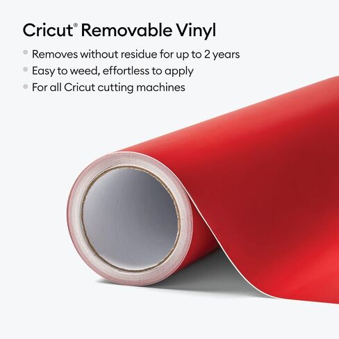 Cricut Premium Removable Vinyl (12 in × 15 ft), No-Residue Easy Removal up to 2 Years, Perfect for Indoor-Outdoor DIY Projects & Removable Decals, Compatible with Cricut Machines, Green in Saudi Arabia