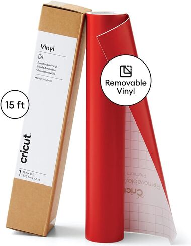 Cricut Premium Removable Vinyl (12 in × 15 ft), No-Residue Easy Removal up to 2 Years, Perfect for Indoor-Outdoor DIY Projects & Removable Decals, Compatible with Cricut Machines, Green in Saudi Arabia