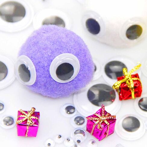 humyeam 1000 Pieces 6mm Googly Wiggle Eyes Self-Adhesive Round White Sticker Eyes for DIY Crafts Scrapbooking Decoration in Saudi Arabia