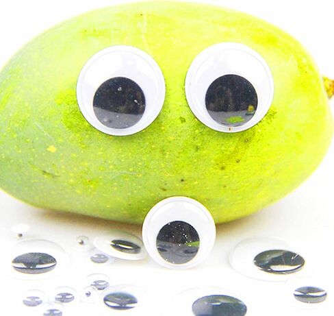 humyeam 1000 Pieces 6mm Googly Wiggle Eyes Self-Adhesive Round White Sticker Eyes for DIY Crafts Scrapbooking Decoration in Saudi Arabia