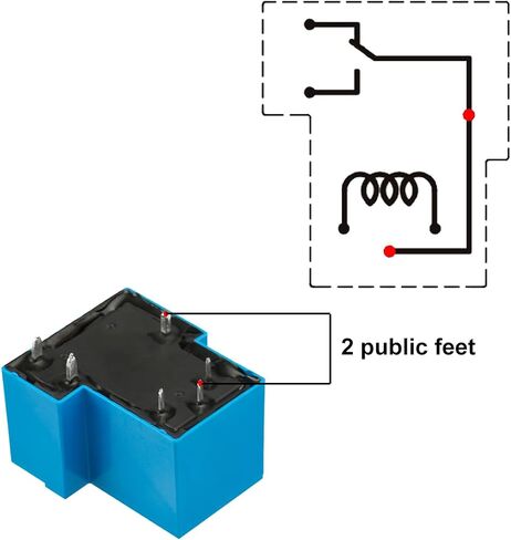 Power Relay, SLA-12VDC-SL-C, Coil Voltage DC 12V, 30A 250VAC/30VDC, 1NO 1NC, 6 Pins (6) in Kuwait