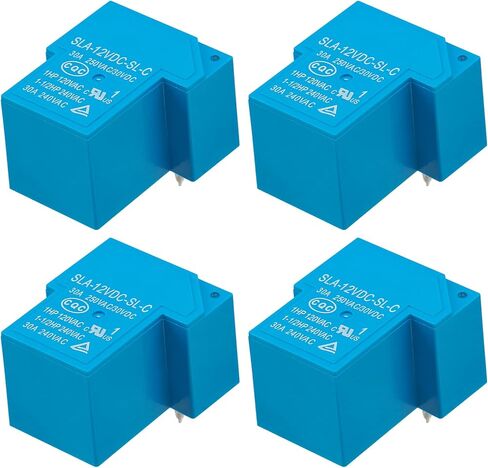 Power Relay, SLA-12VDC-SL-C, Coil Voltage DC 12V, 30A 250VAC/30VDC, 1NO 1NC, 6 Pins (6) in Kuwait