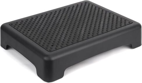 RayLove Mobility One Step Stool for Adults & Seniors, Non-Slip Bathroom Step Stool, Indoor/Outdoor Portable Stair Assist, Platform Step for Office, Kitchen, Cars and Bedroom, 400lbs Capacity, Black in Saudi Arabia