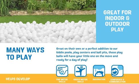 Bestway Plastic Light Pink Play Balls 250ct | Great for Indoor and Outdoor Playpens, Ball Pits, Bouncers, Kiddie Pools in Kuwait