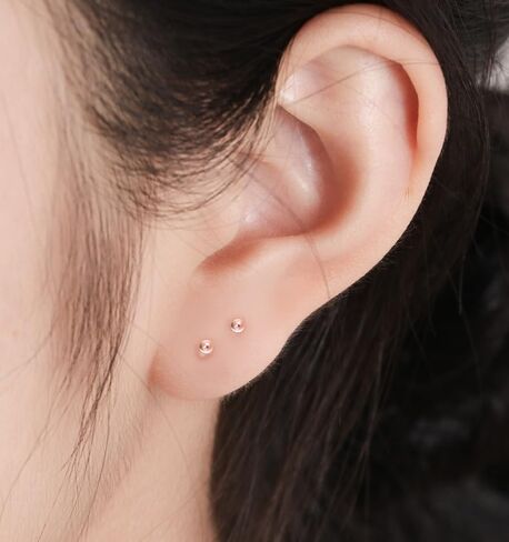 Clear Earrings Findings Set,3mm Plastic Earrings Findings Set for Sensitive Ears,Clear Earrings Findings Set for Sport in Saudi Arabia