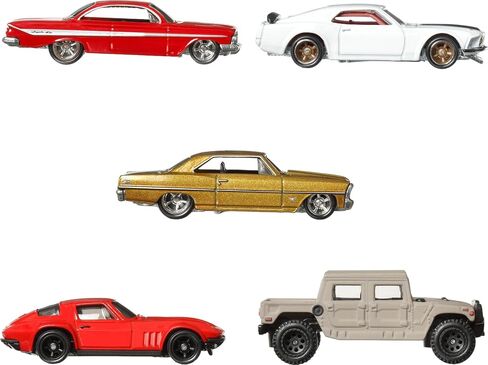 Hot Wheels Cars, Premium Fast & Furious 1:64 Scale 5-Pack Die-Cast Toy Cars for Collectors, HKF07 in Saudi Arabia