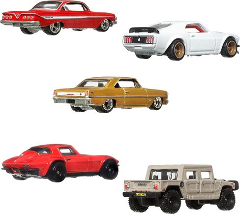 Hot Wheels Cars, Premium Fast & Furious 1:64 Scale 5-Pack Die-Cast Toy Cars for Collectors, HKF07 in Saudi Arabia