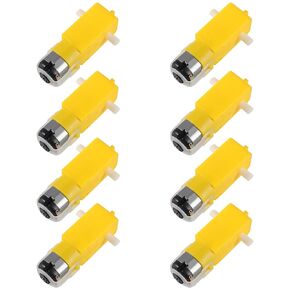 18PCS TT Motor DC Electric Gear Motor 3V-6V Gear Smart Motor Dual Shaft Intelligent Car Chassis Four Drive Car TT Robot for Arduino DIY Smart Car Aircraft Toys/Robotic Body/Four-Wheel Drive Toy Car