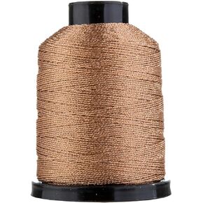 Premium Metallic Thread 218-Yard Shiny Finish for DIY Projects, Wristbands, Bracelets crochet bookbinding (Red)