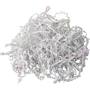 xi ting 2 LB Crinkle Cut Paper Shred Filler White Crinkle Paper Shredded Paper for Gift Box - Gift Basket Filler - Gift Box Stuffing for Birthday Mother's Day Gifts Wedding Anniversary Christmas