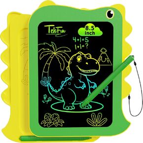 TEKFUN Toddler Boy Toys, LCD Writing Tablet for Kids, Doodle Board Tablet Toy, Travel Essentials Toys for 3 4 5 6 Year Old Boys Girls Birthday Christmas Gifts (8.5inch Green)
