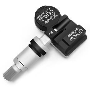 Universal TPMS Sensor Tire Pressure Sensor, QQrCar NFC Mobile Programmable 315MHz + 433MHz TPMS Sensors, OE-Level Tire Pressure Monitoring System Sensor for 99% Vehicles