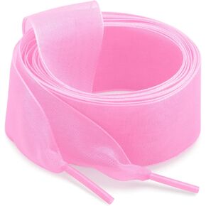 أربطة حذاء من خيوط الثلج المسطحة: زوجان من أربطة الحذاء من التول الشفاف بعرض 2.5 سم in Kuwait