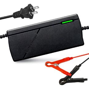 14.6V 10A LifePO4 Battery Charger, Smart Charger and Maintainer for 12V LiFePO4 Lithium-Iron Deep Cycle Rechargeable Automotive Batteries, Trickle Charger for Lithium Iron Phosphate Battery
