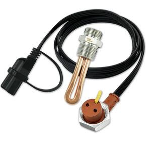 3500022 سخان غمر كتلة المحرك لـ Cu-mmins Die-sel Pa-ccar 5.9 6.7L محرك 3/4 بوصة NPT خيط 120 فولت 750 واط 3.25 أمبير مع سلك سلكي وواقي قابس