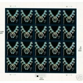 Monond Navajo Jewelry 20 x 2 cent US POSTAGE stamps NEW by USPS