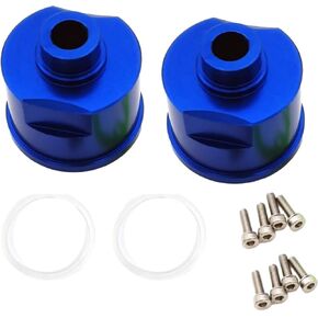 2 قطعة حامل تفاضلي من الألومنيوم لـ Traxxas Revo Erevo Slash 4X4 XO-1 E-Maxx T-Maxx Stampede 4x4 Rally VXL 4-Tec 2.0 Telluride 4X4 3978 5383 أجزاء مطورة باللون الأزرق in Kuwait